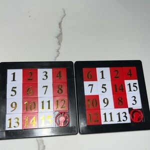 Number game black and red